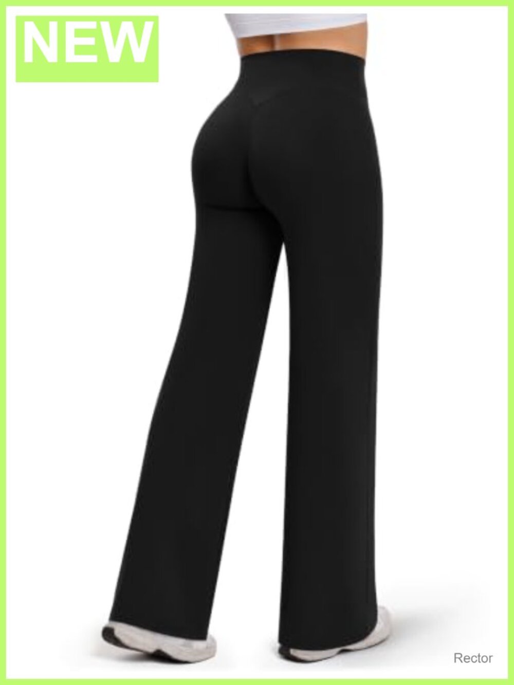 Wide Leg Yoga Pants No Front Seam High Rise Booty Lifting Leggings